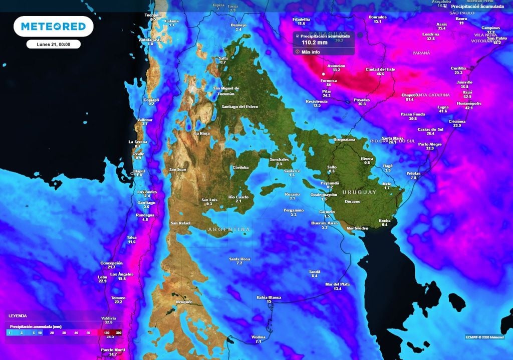 Argentina tiempo frío invierno primavera El invierno se despedirá con lluvias y tormentas en distintos sectores de Argentina.