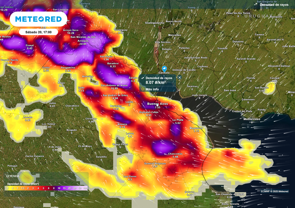 Tormentas fuertes o severas llegarán a AMBA por la tarde con presencia de actividad eléctrica
