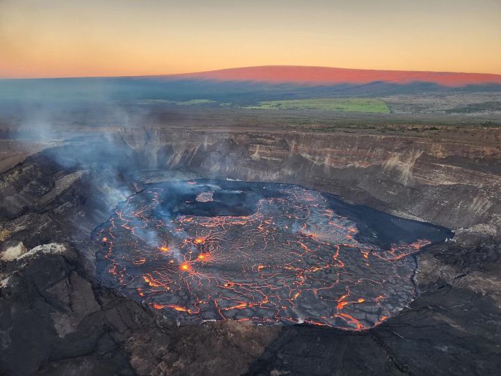 mapa del volcán kilauea