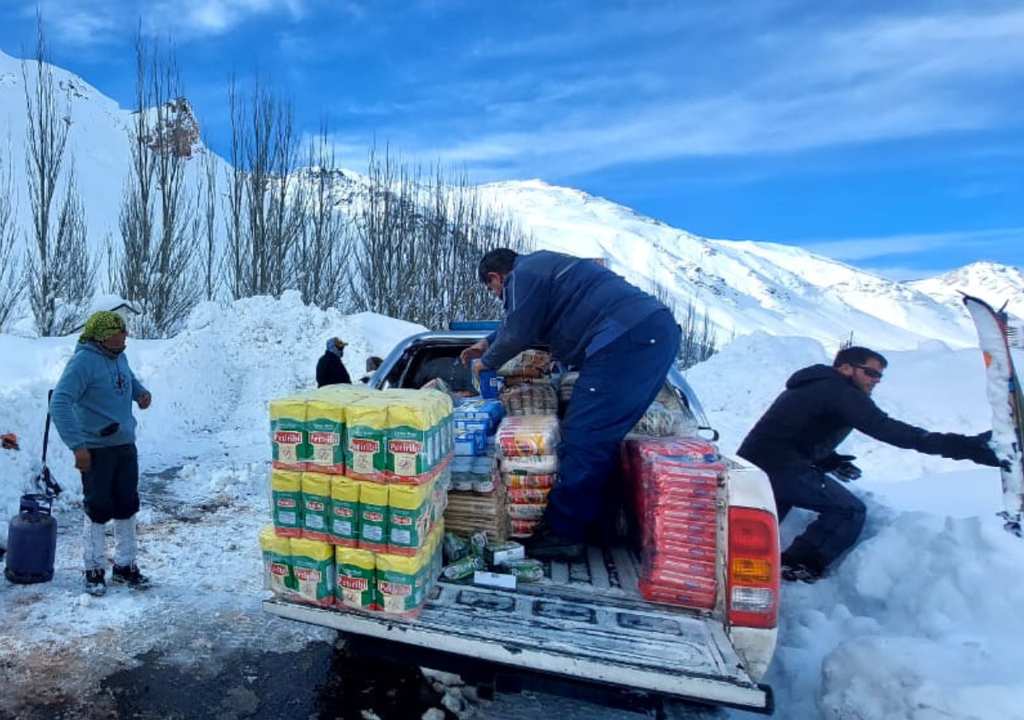 El temporal en Mendoza comenzó el 15 de julio y Gendarmería, Vialidad y el Gobierno han asistido y evacuado a pobladores y turistas. Foto: Gentileza Gendarmería Nacional