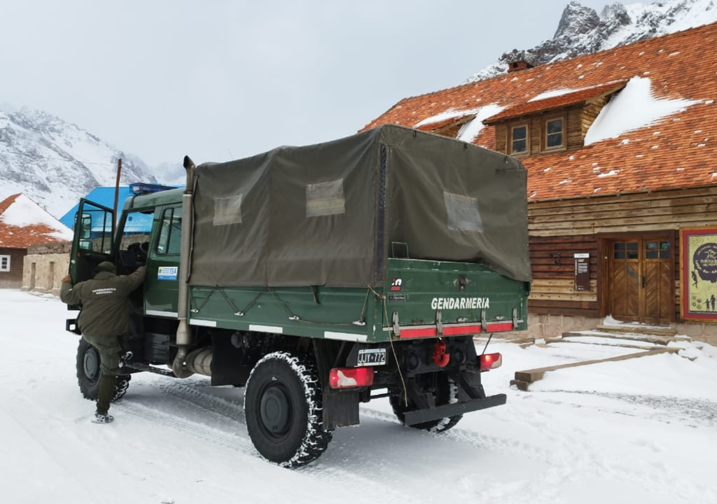 El Departamento General de Irrigación de Mendoza es optimista con miras a lo que haya nevado para el final del invierno, pero también cauteloso. Foto: Gentileza Gendarmería Nacional