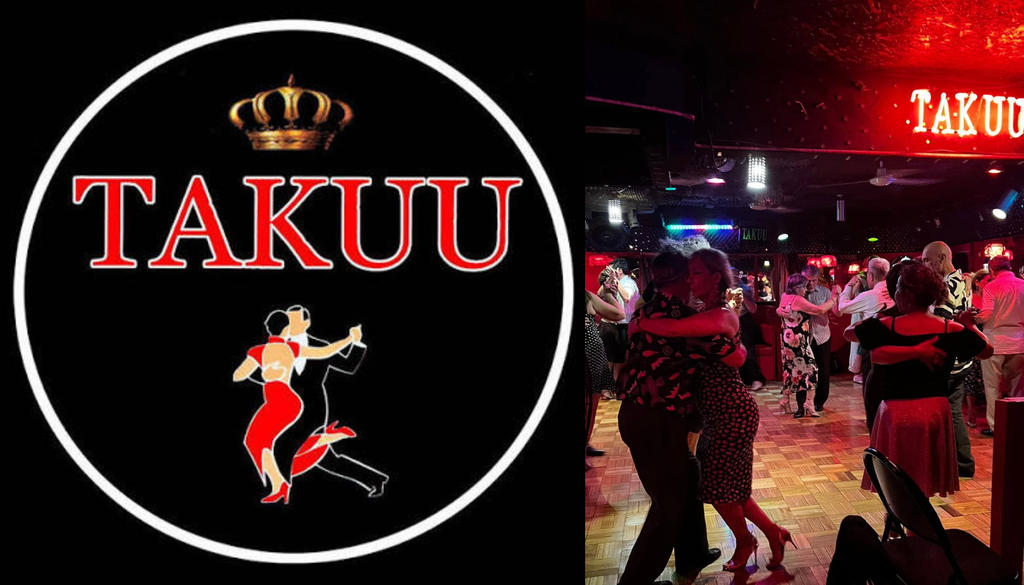 Takuu: tango en Providencia, Santiago. Takuu es un espacio dedicado a la milonga y los tangos argentinos. Crédito: @takuu_tango.