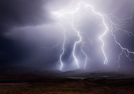 El mapa de los rayos: este es el punto exacto de Espa&ntilde;a donde se forman m&aacute;s tormentas al a&ntilde;o