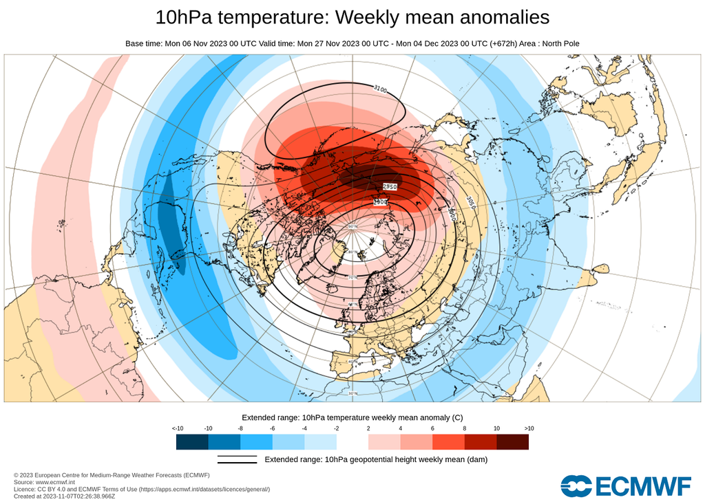 Vórtice polar cambiará Vórtice polar cambiará