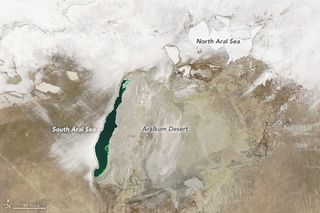 El Mar de Aral en invierno
