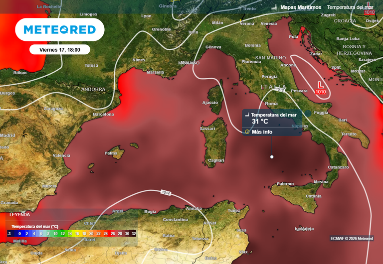 El mar Mediterr&aacute;neo se est&aacute; calentando a un ritmo sin precedentes y podr&iacute;a sufrir una transformaci&oacute;n irreversible