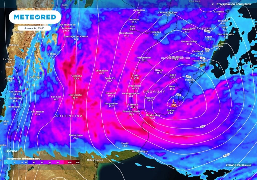 Tiempo Argentina alerta pronóstico ciclogénesis tormentas fuertes clima