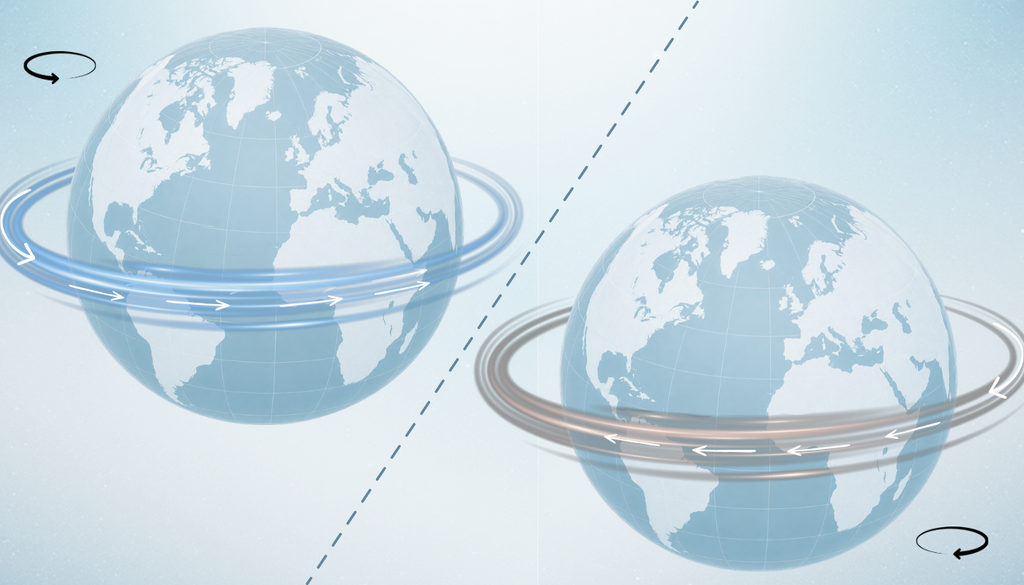 En la QBO, los vientos en la estratósfera ecuatorial alternan entre fases del este y del oeste, modulando la circulación atmosférica global.