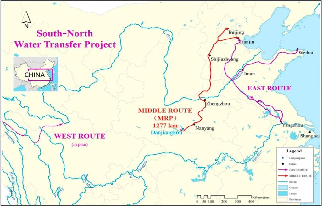 Mapa del megaproyecto. Fuente: Zhang et al. (2022): CC BY 4.0