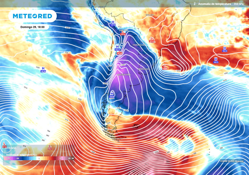 Tiempo frío polar Argentina clima bajas temperaturas nieve nevadas