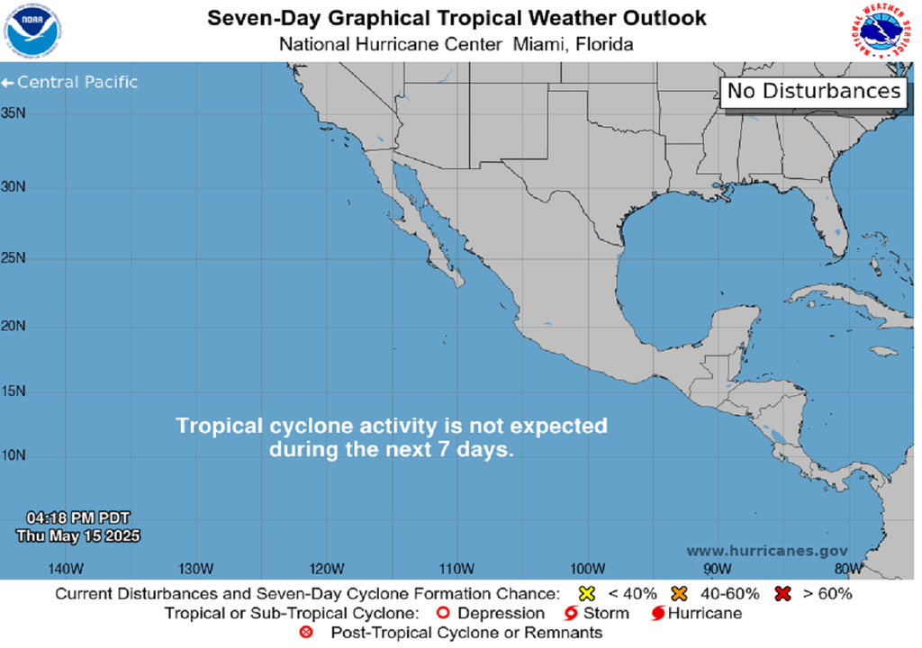 Pronóstico de formación de ciclones en el Pacífico. NHC Pronóstico de formación de ciclones en el Pacífico. NHC