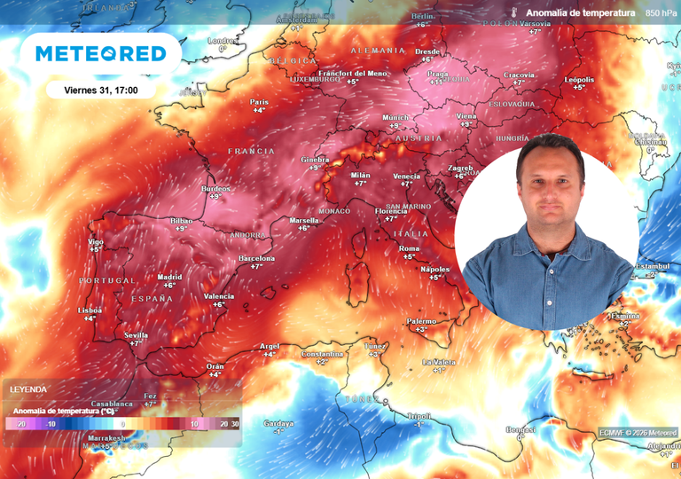El meteor&oacute;logo Samuel Biener: "Se acerca un domo de calor que dejar&aacute; temperaturas de hasta 44 &ordm;C en Espa&ntilde;a"