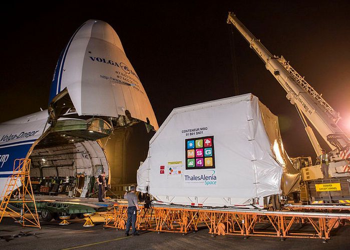 El Meteosat-11, O Msg-4, Esperando Para Su Lanzamiento