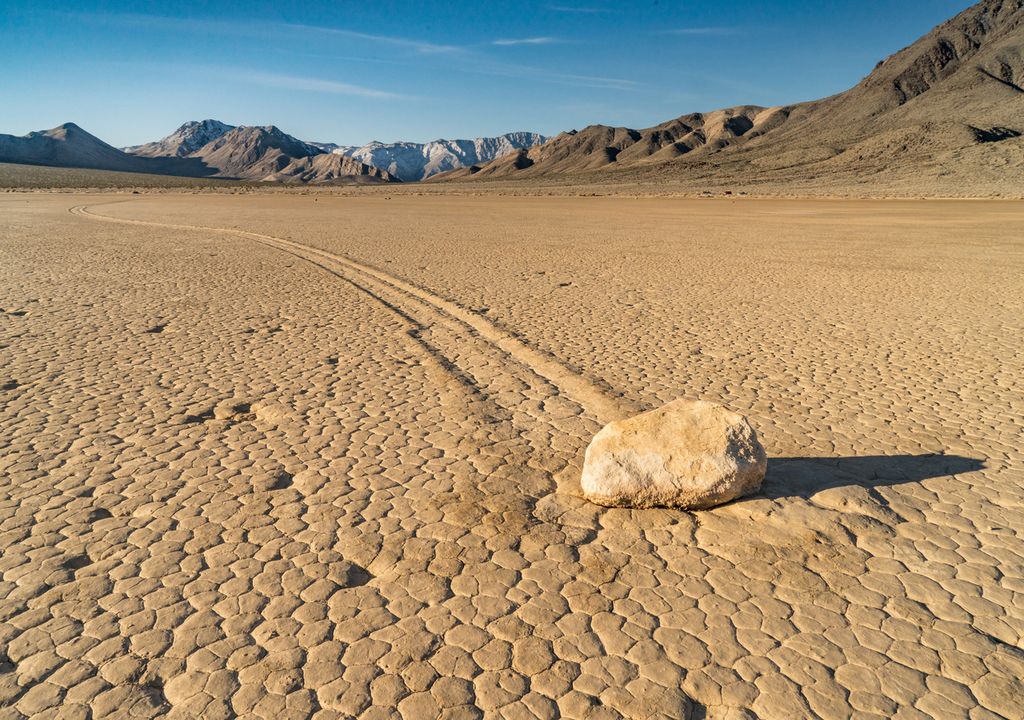 Piedras navegantes Death Valley