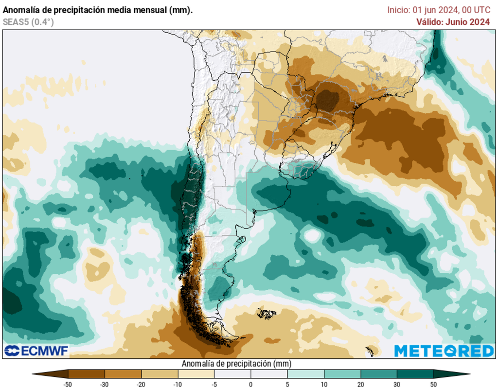 mapa anomalías de precipitación. mapa anomalías de precipitación.