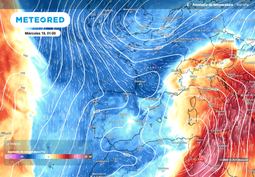 El modelo europeo apuesta por un giro de 180º hacia el invierno: España en plena trayectoria del aire frío