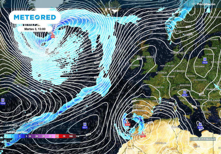 El modelo europeo cambia su predicción: 2 semanas con predominio de bloqueo en Centroeuropa; efectos en España