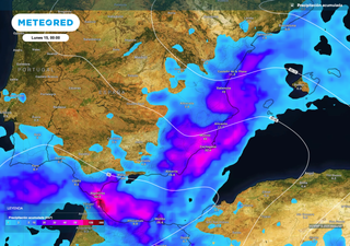 El modelo europeo confirma: este domingo lloverá desde Andalucía hasta Cataluña; las provincias con más peligro