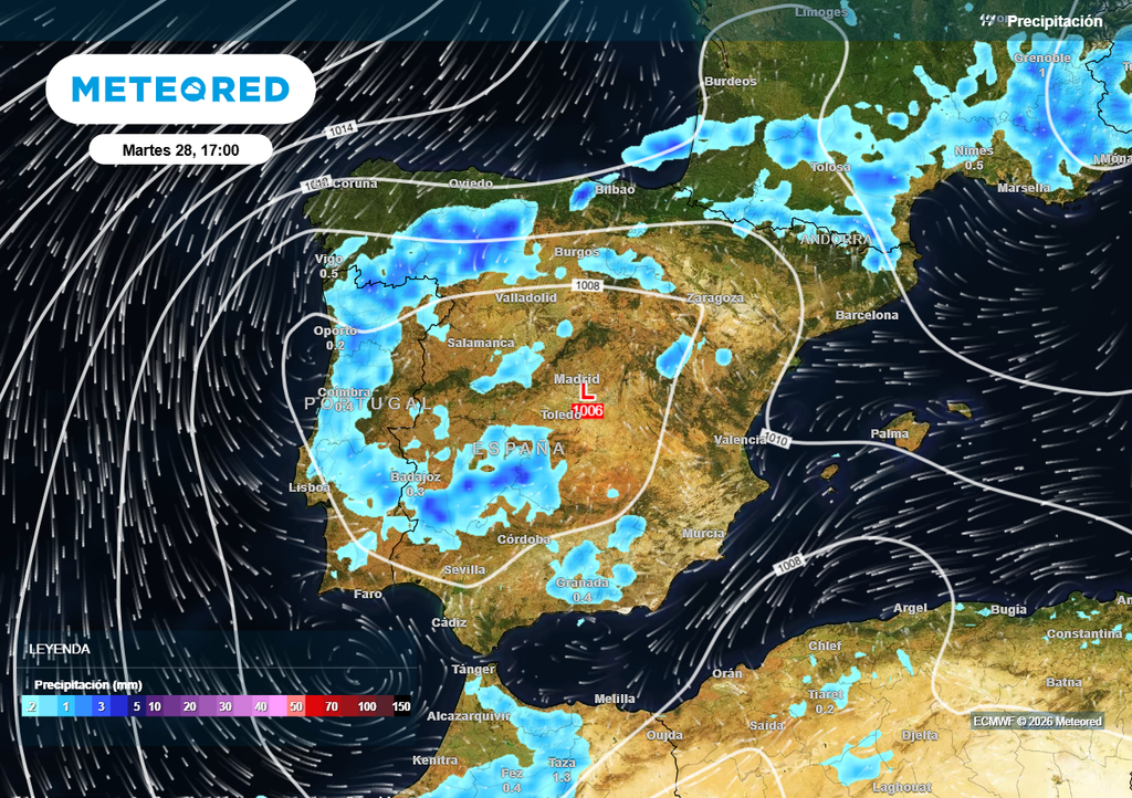 Durante la próxima semana seguirán produciéndose tormentas intensas en puntos del interior peninsular.