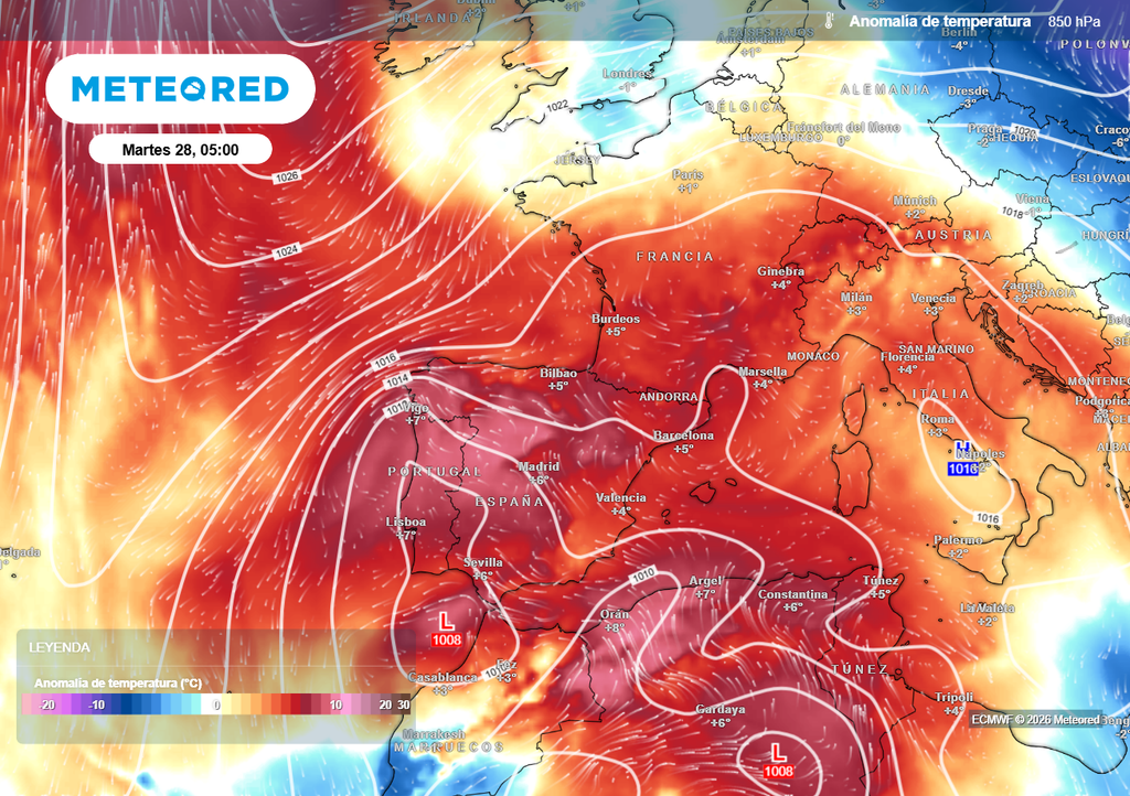 Las masas de aire anormalmente cálidas y unos mares que registran temperaturas altas para la época aportan un plus de energía para las tormentas de estos días.