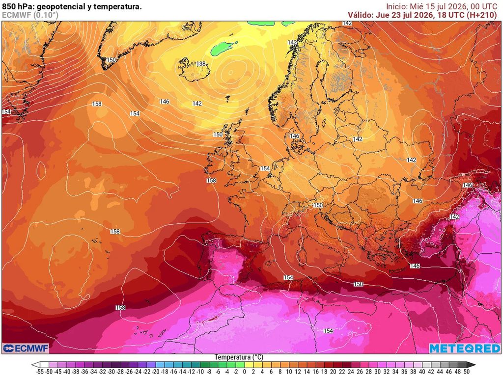 Varios escenarios contemplan que el calor intenso podría generalizarse en buena parte de la Península Ibérica durante la semana que viene.