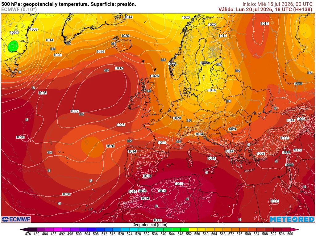 La situación podría volver a ser propicia para un repunte de las temperaturas a partir de principios de la próxima semana en España, Portugal y el sur de Francia.