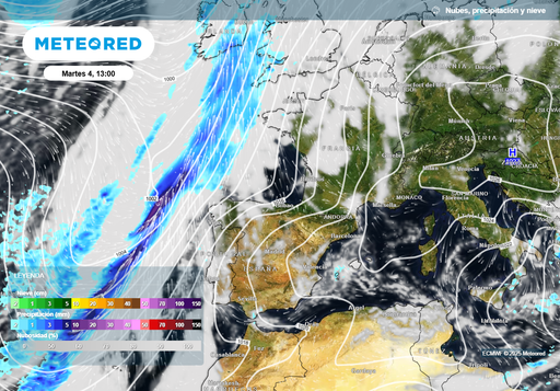 El modelo europeo ya pone fecha al bloqueo que 'secará' las borrascas: hasta entonces lloverá en estas zonas de España