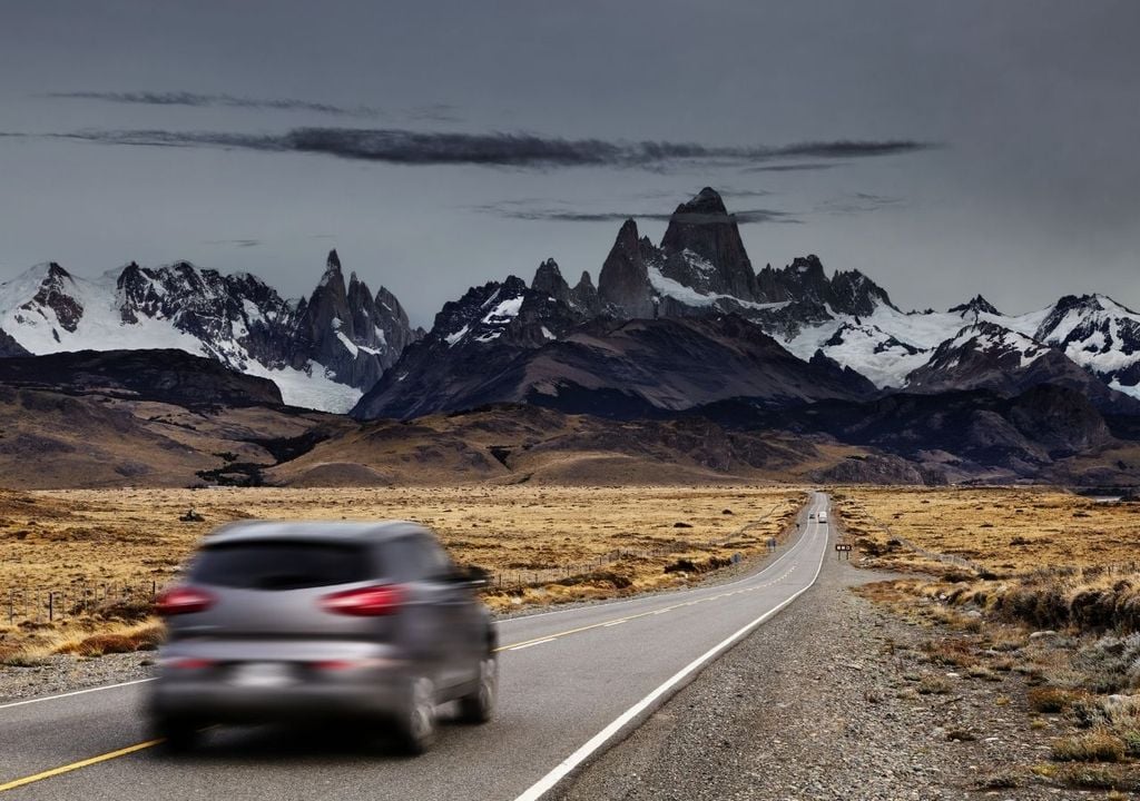 Monte Fitz Roy sobre la Ruta Nacional 40