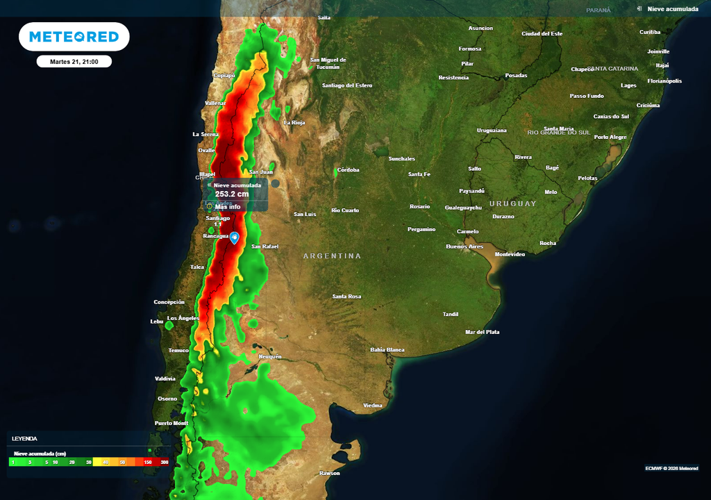 El Niño Argentina alerta nevadas tormentas granizo SMN Se esperan nevadas muy significativas esta semana en la cordillera central de Argentina.