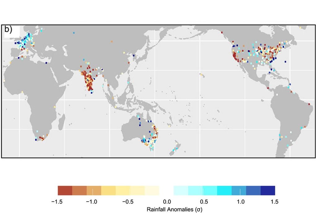 Anomalias de precipitación