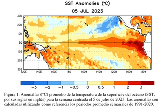 Se espera un fenómeno de El Niño con una intensidad de moderada a fuerte durante el invierno