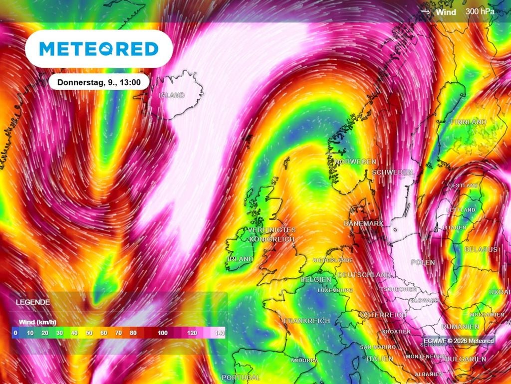 jetstream, wetter, sommer Der Jetstream wölbt sich in den nächsten Tagen weit nach Norden und damit ist der Weg frei für heiße Luftmassen aus Südeuropa.