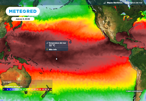 El Ni&ntilde;o liberar&aacute; una cantidad r&eacute;cord de calor del Pac&iacute;fico: 2027 y 2028 podr&iacute;an ser los a&ntilde;os m&aacute;s c&aacute;lidos de la historia