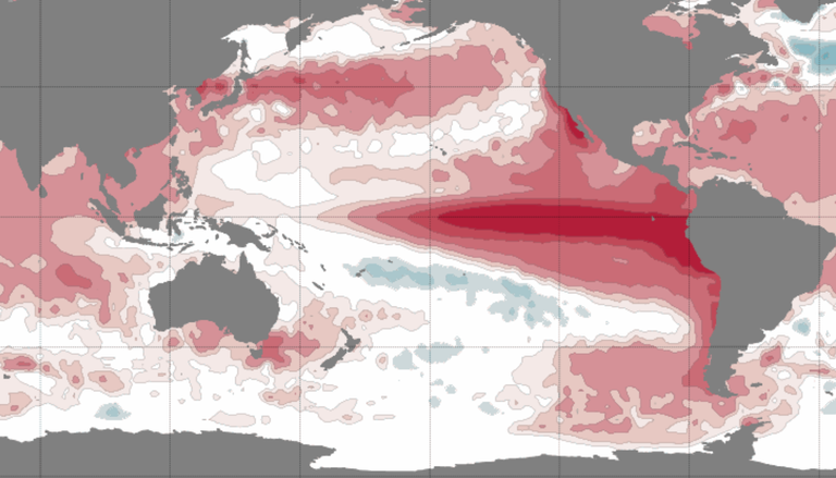 El Ni&ntilde;o podr&iacute;a alcanzar una intensidad r&eacute;cord entre noviembre y diciembre: sus posibles efectos en Chile
