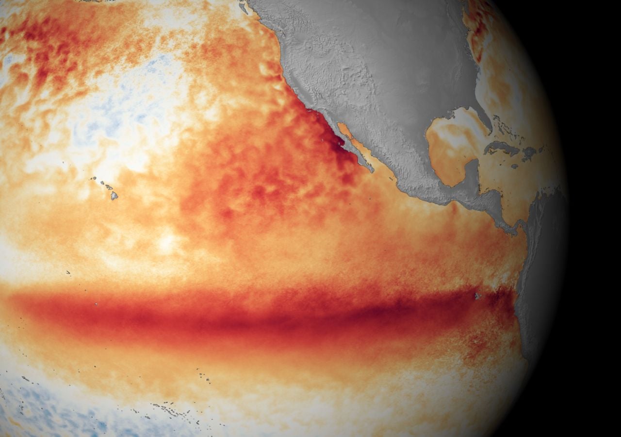 El Niño es una fase opuesta al patrón climático natural en el Océano Pacífico tropical. Crédito: NOAA.