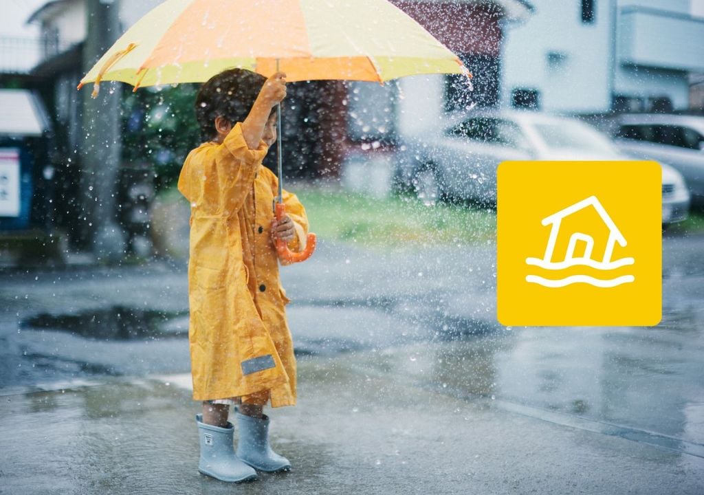 niño/lluvia/probabilidad de inundaciones