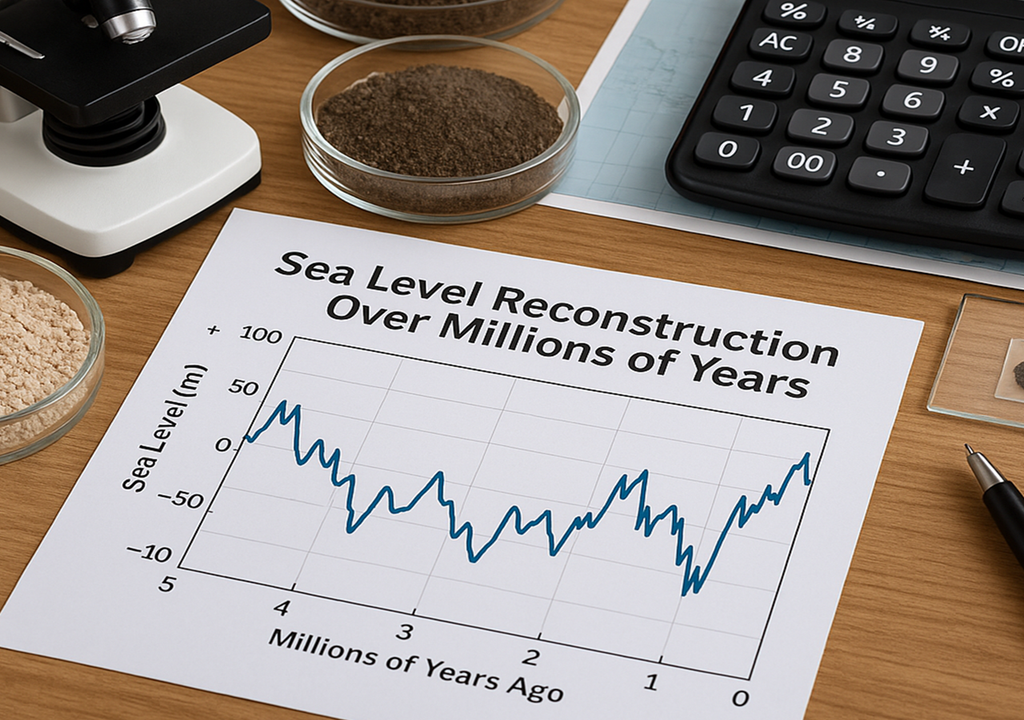 este trabajo refuerza la idea de que los ciclos orbitales por sí solos no explican la historia del nivel del mar reciente (últimos 3 millones de años); este trabajo refuerza la idea de que los ciclos orbitales por sí solos no explican la historia del nivel del mar reciente (últimos 3 millones de años);