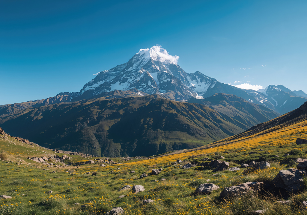 El Parque Provincial Aconcagua tiene una extensión de 71.000 hectáreas en la Cordillera de los Andes, y llega hasta el límite con Chile.