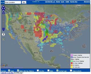 El NWS americano busca comentarios para su nueva web del tiempo adverso