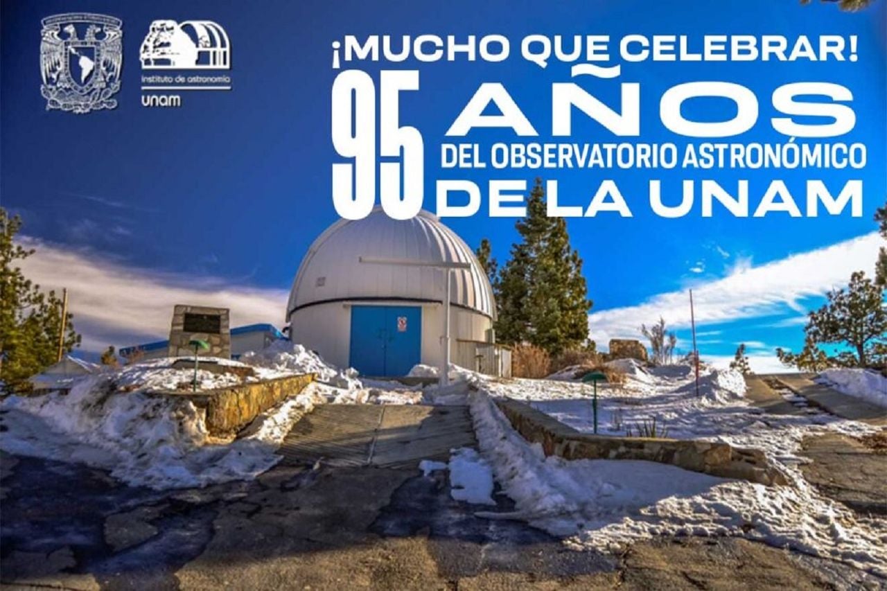 Cartel conmemorativo de los 95 años del OAN. Crédito: Gaceta UNAM