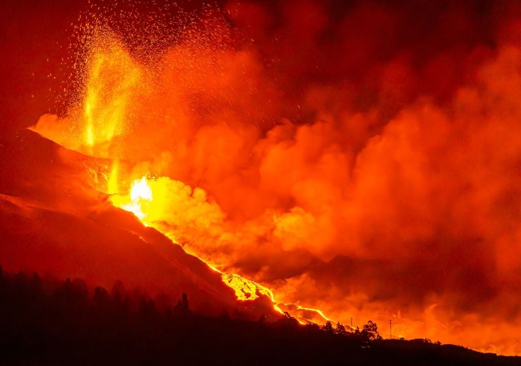 La erupción del volcán Tajogaite, en La Palma, Canarias, duró 85 días.