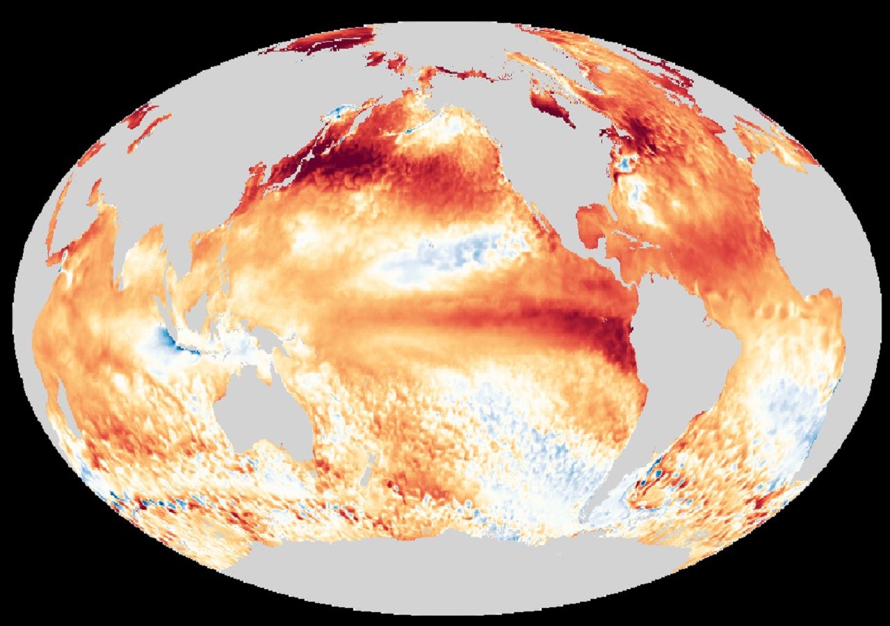 Las aguas del Pacífico ecuatorial siguen calientes, manteniéndose el fenómeno de El Niño