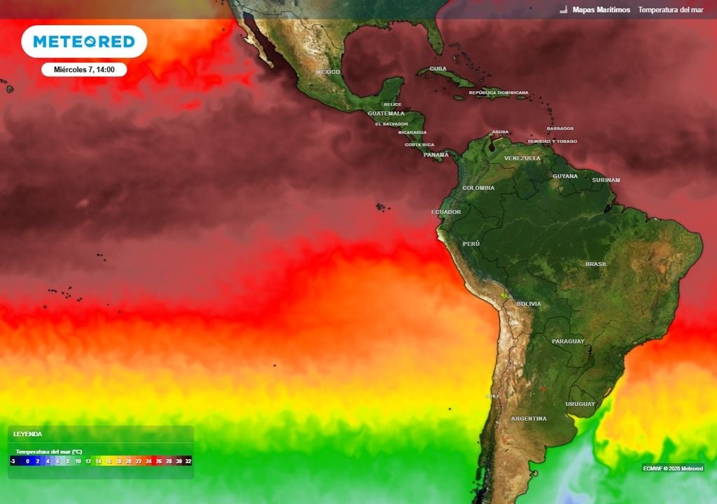 El Niño récord El Niño modifica la circulación atmosférica y redistribuye grandes cantidades de calor y humedad.