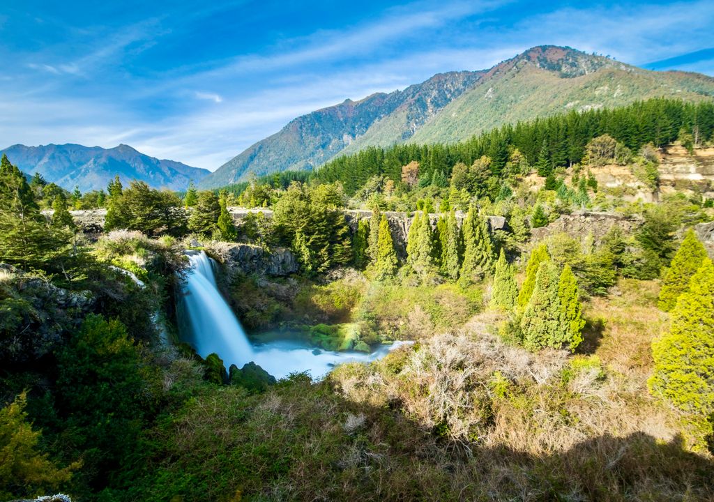 Salto Truful Truful, Melipeuco, Chile. Salto Truful Truful, Melipeuco, Chile.