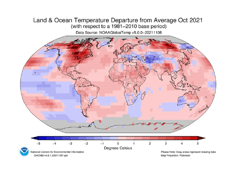 mapa de temperatura promedio para octubre 2021 mapa de temperatura promedio para octubre 2021