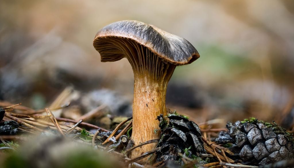 La seta conocida como pata de perdiz es otra de las especies más abundantes en los bosques turolenses.
