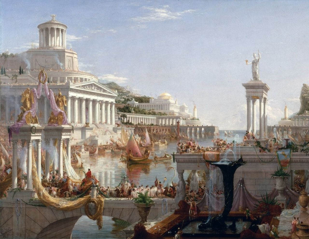 El curso del Imperio (1836) Thomas Cole © New York History Museum