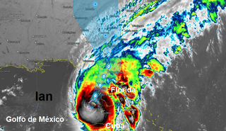 El poderoso y destructivo huracán Ian se acerca a Florida lentamente