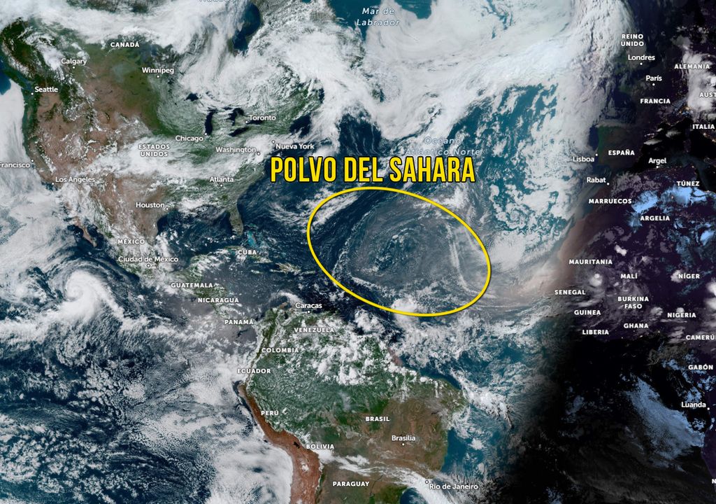 polvo del sahara arena calima caribe ciclones asma atlántico