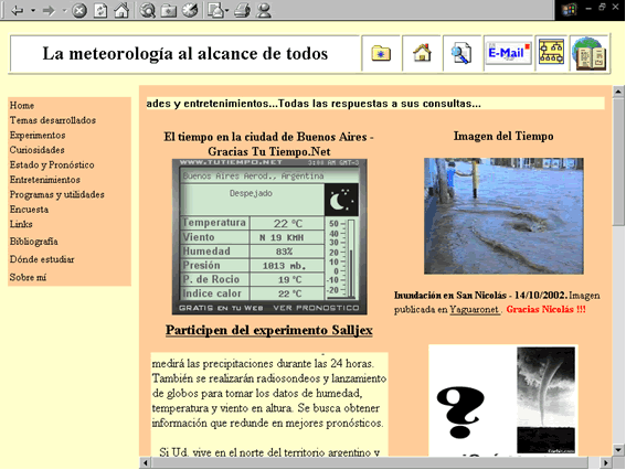 El portal del mes: "La meteorología al alcance de todos"